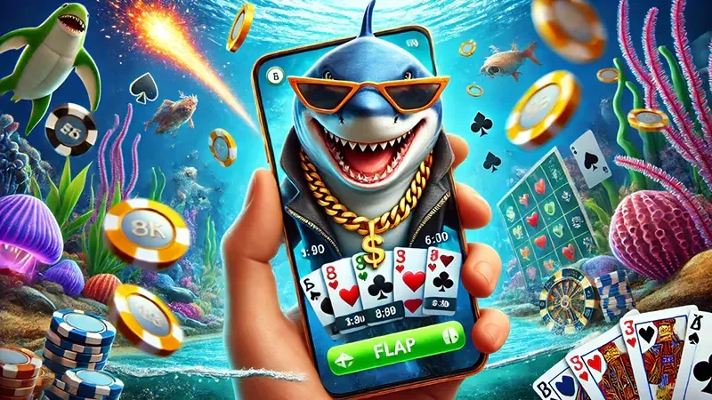 Permainan tembak ikan mobile dengan meriam dan ikan bawah laut